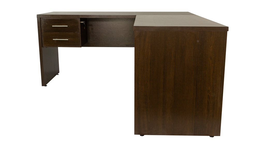 ESCRITORIO EJECUTIVO EN L CON MUEBLE DE APOYO INCORPORADO - TIPO 1