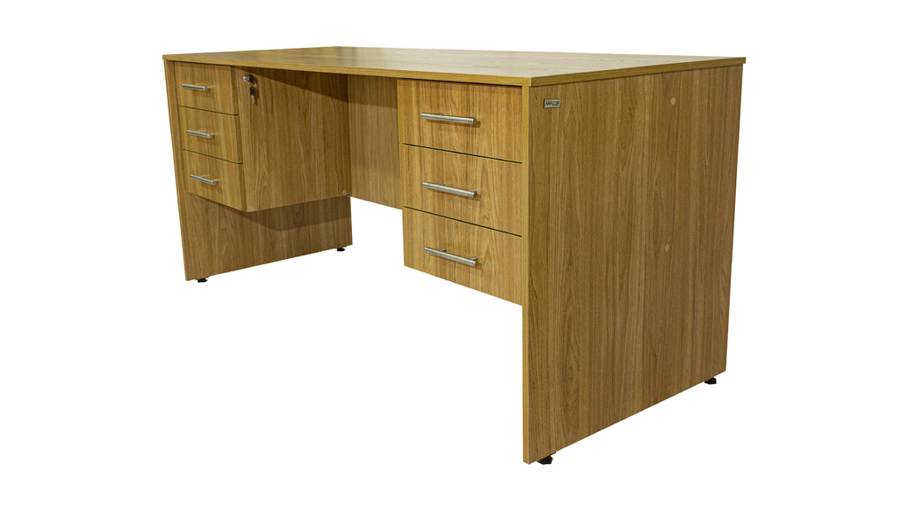 Escritorio de MDF o MDP - 6 Cajones 