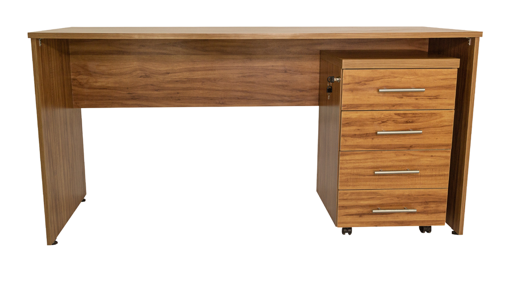 Escritorio de MDF o MDP - Modulo Cajonero Independiente de 4 Cajones 