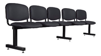 Tandem Tapizado de 5 Asientos