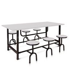 [56101543-9999] Mesa de Comedor para 6 Personas con Bancos